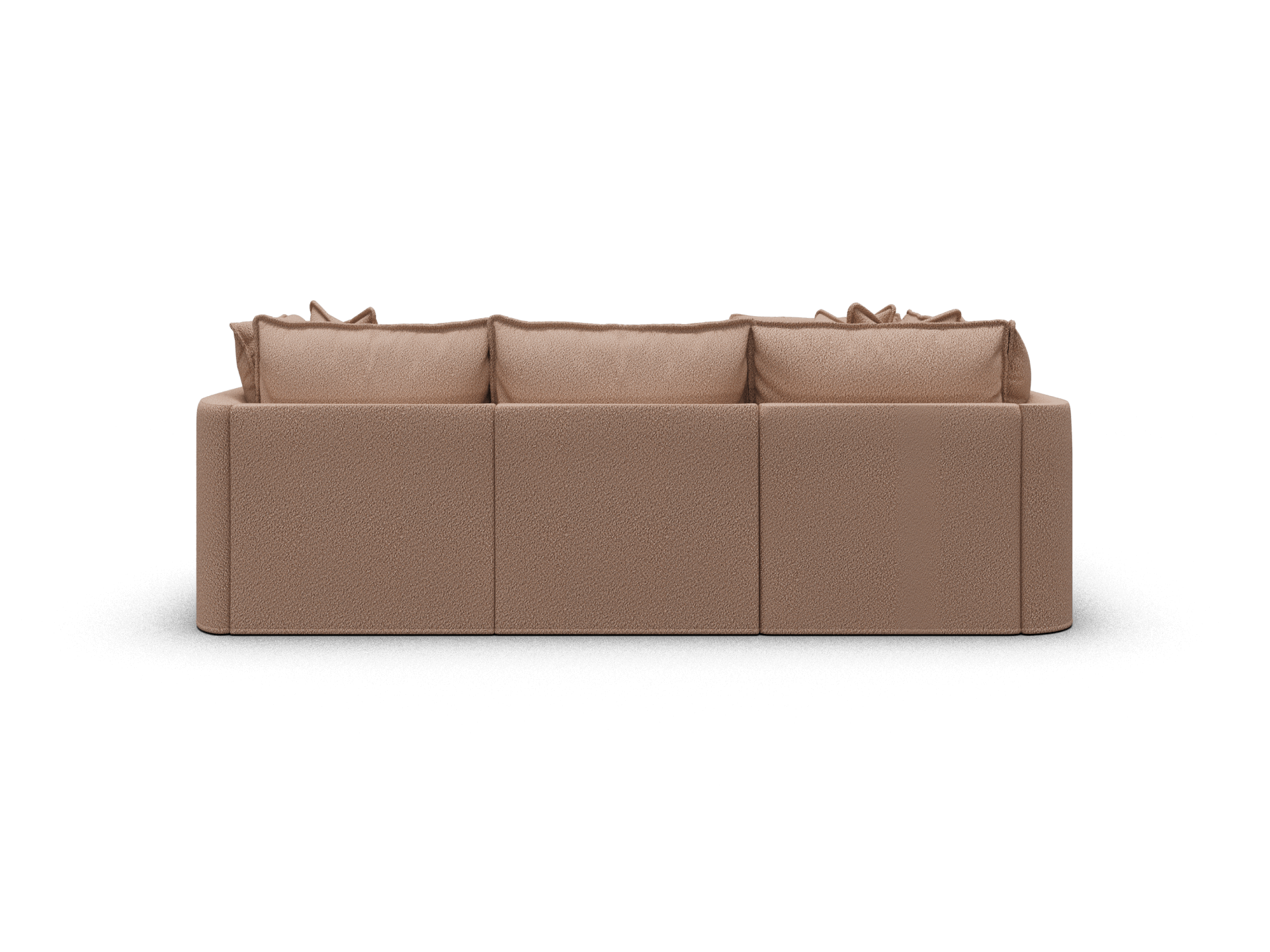 Koala Tamarama 4-section L-shape sectional in Pebble Beach, regular, studio shot on white