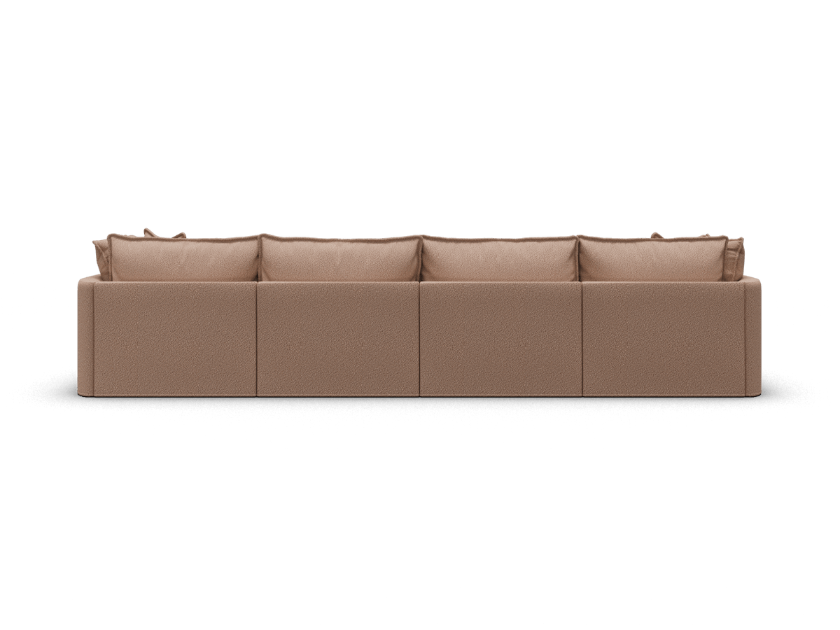 Koala Tamarama 4-section modular sofa in Pebble Beach, extra-wide, studio shot on white