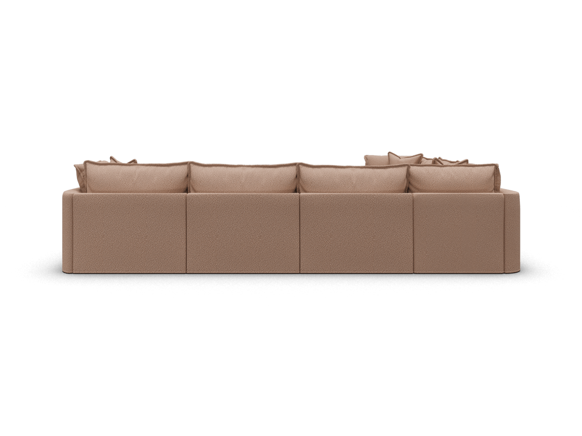 Koala Tamarama 6-section L-shape sectional in Pebble Beach, extra-wide, studio shot on white