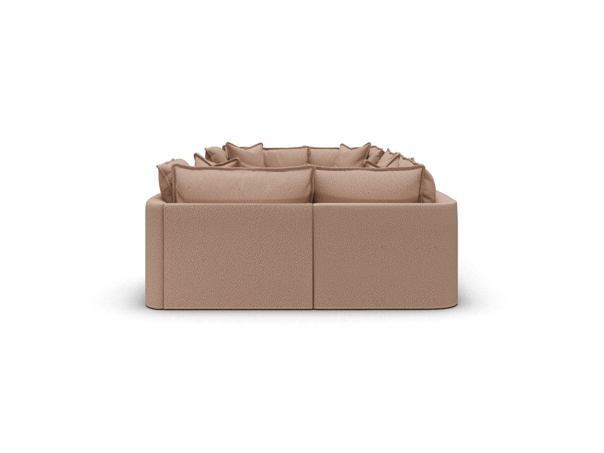 Koala Tamarama 6-section U-shape sectional in Pebble Beach, extra-wide, studio shot on white