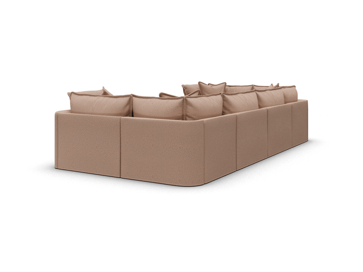 Koala Tamarama 6-section U-shape sectional in Pebble Beach, extra-wide, studio shot on white