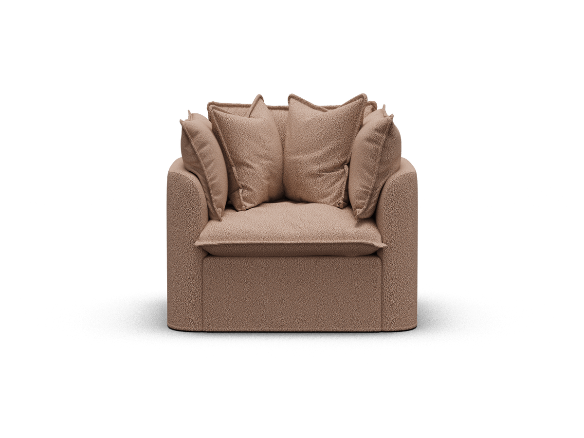 Tamarama Sectional Armchair Cover - Regular / Pebble Beach (Luxe)