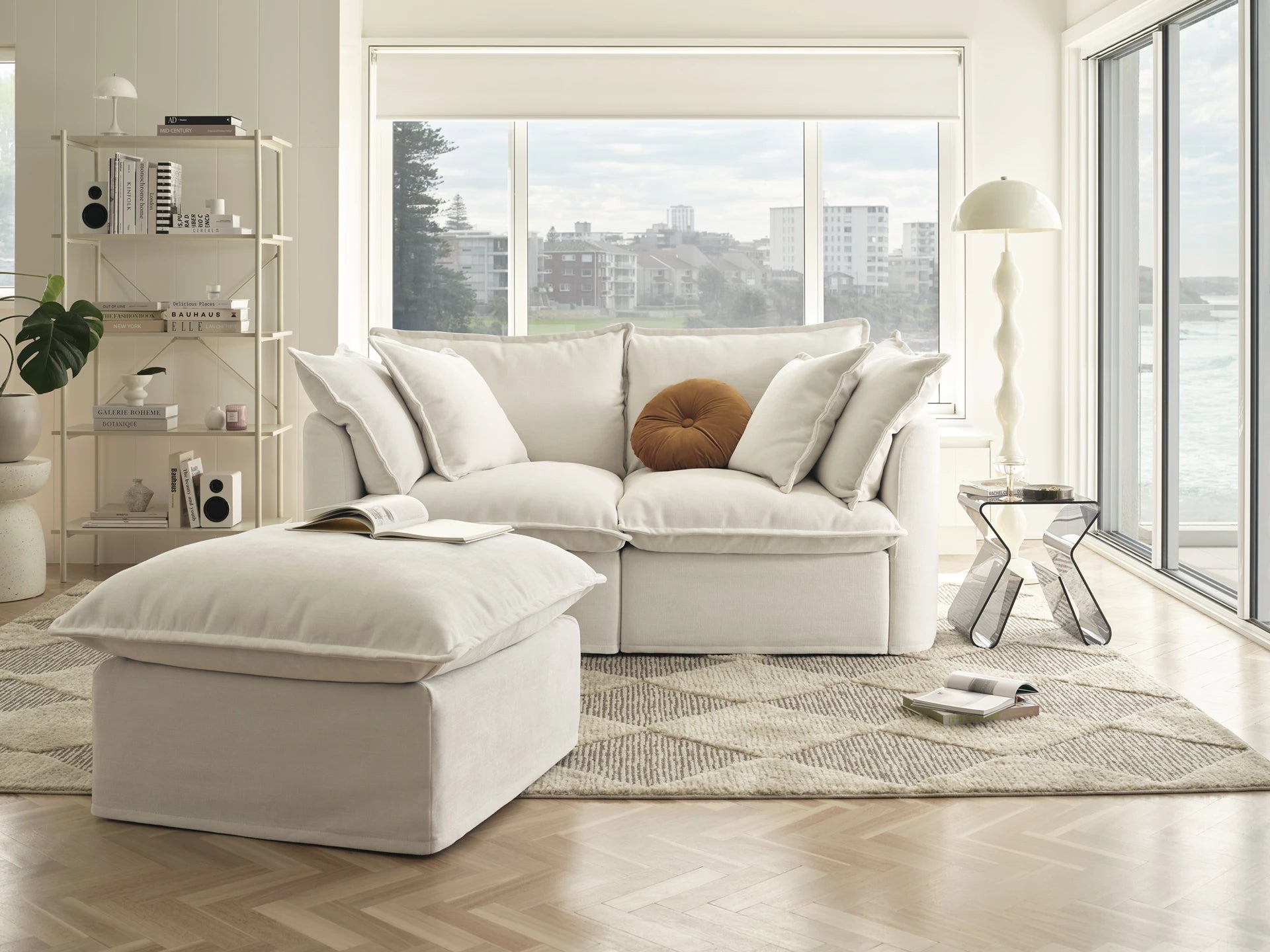 Tamarama Modular Sofa - Regular / 2 Sections / Winter Cream