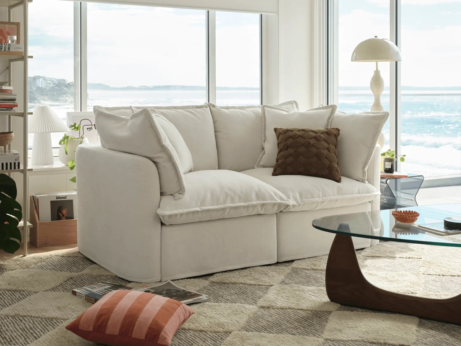 Tamarama Modular Sofa - Regular / 2 Sections / Winter Cream
