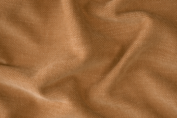 Koala Bangalow sofa fabric swatch in camel tan woven upholstery