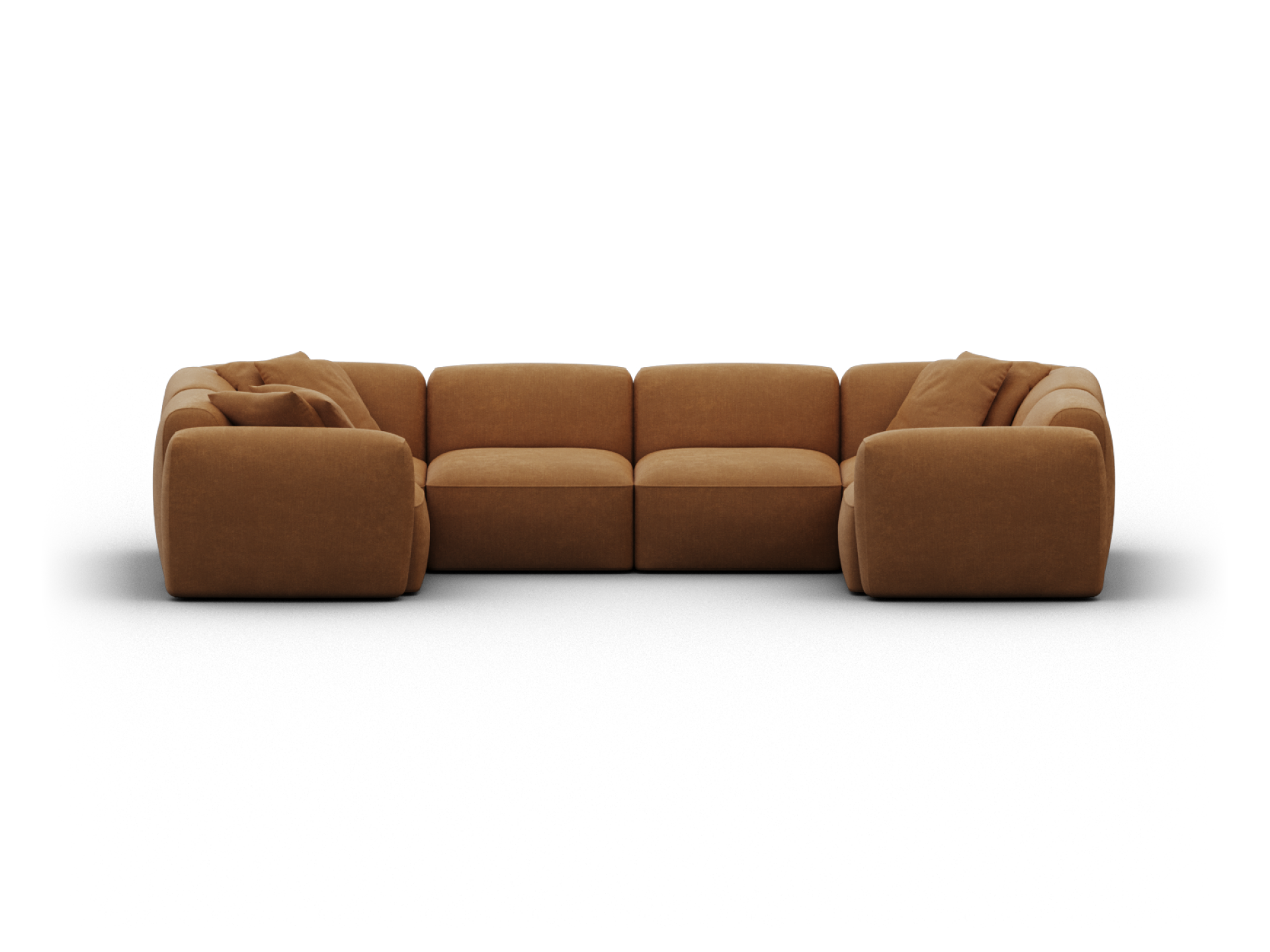 Torquay Modular Sofa - Regular / 6 Sections / Bronzed Aussie