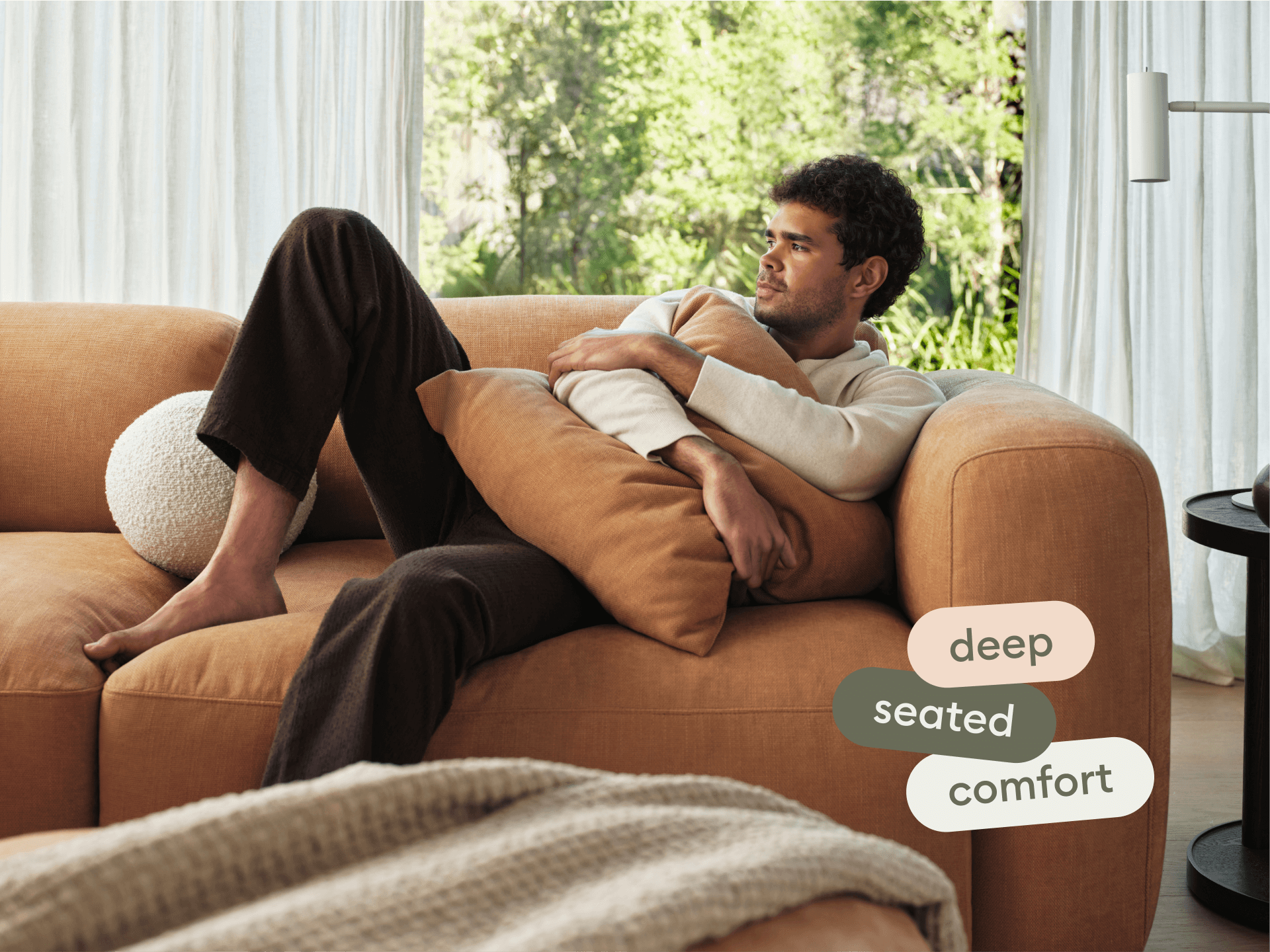 Torquay Modular Sofa - Regular / 6 Sections / Bronzed Aussie