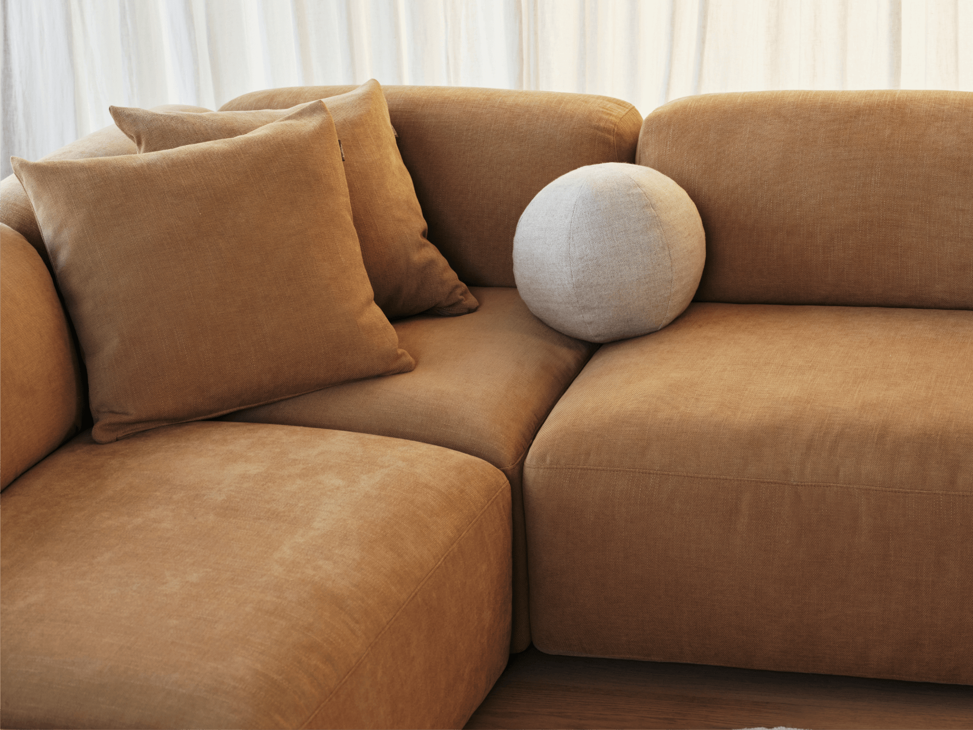 Torquay Modular Sofa - Regular / 6 Sections / Bronzed Aussie