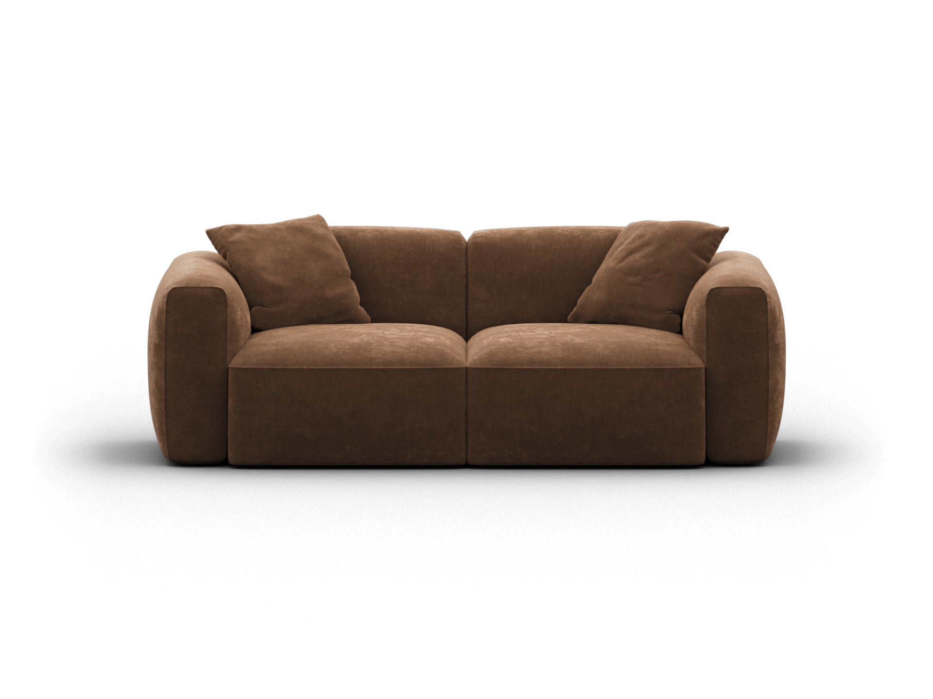 Torquay Modular Sofa - Regular / 2 Sections / Midnight Mocha