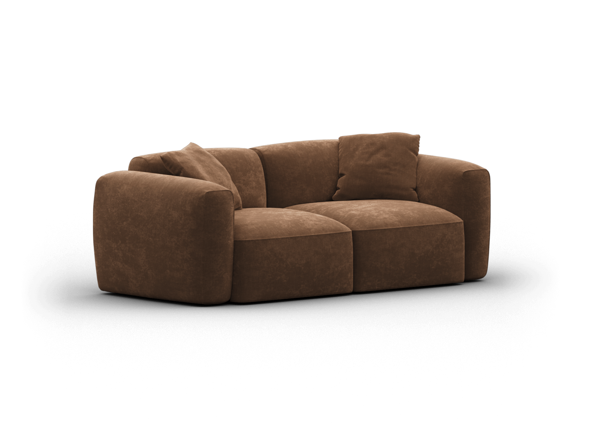 Torquay Modular Sofa - Regular / 2 Sections / Midnight Mocha