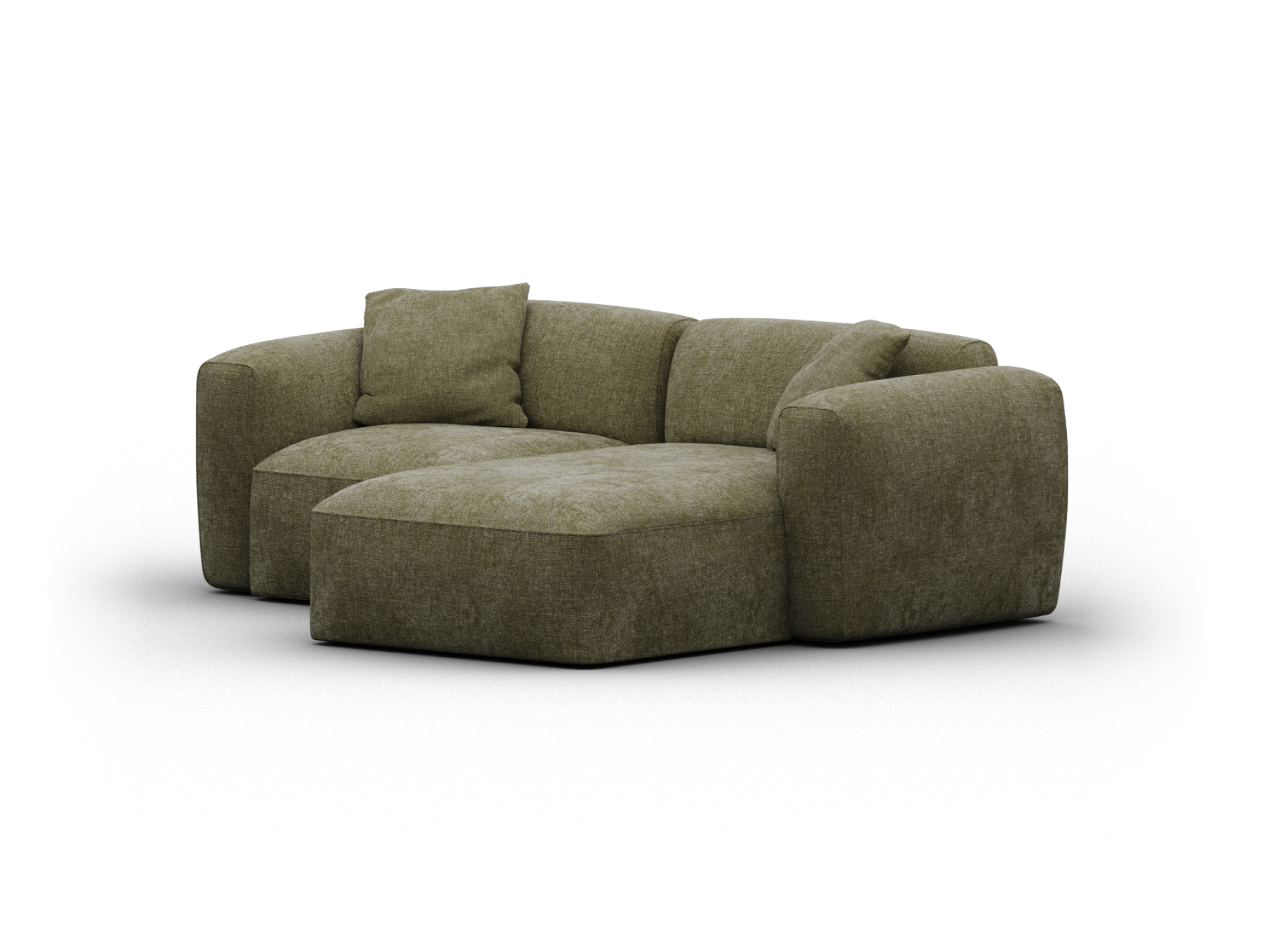 Torquay Modular Sofa - Regular / 2 Sections / Forest Dawn (Luxe)