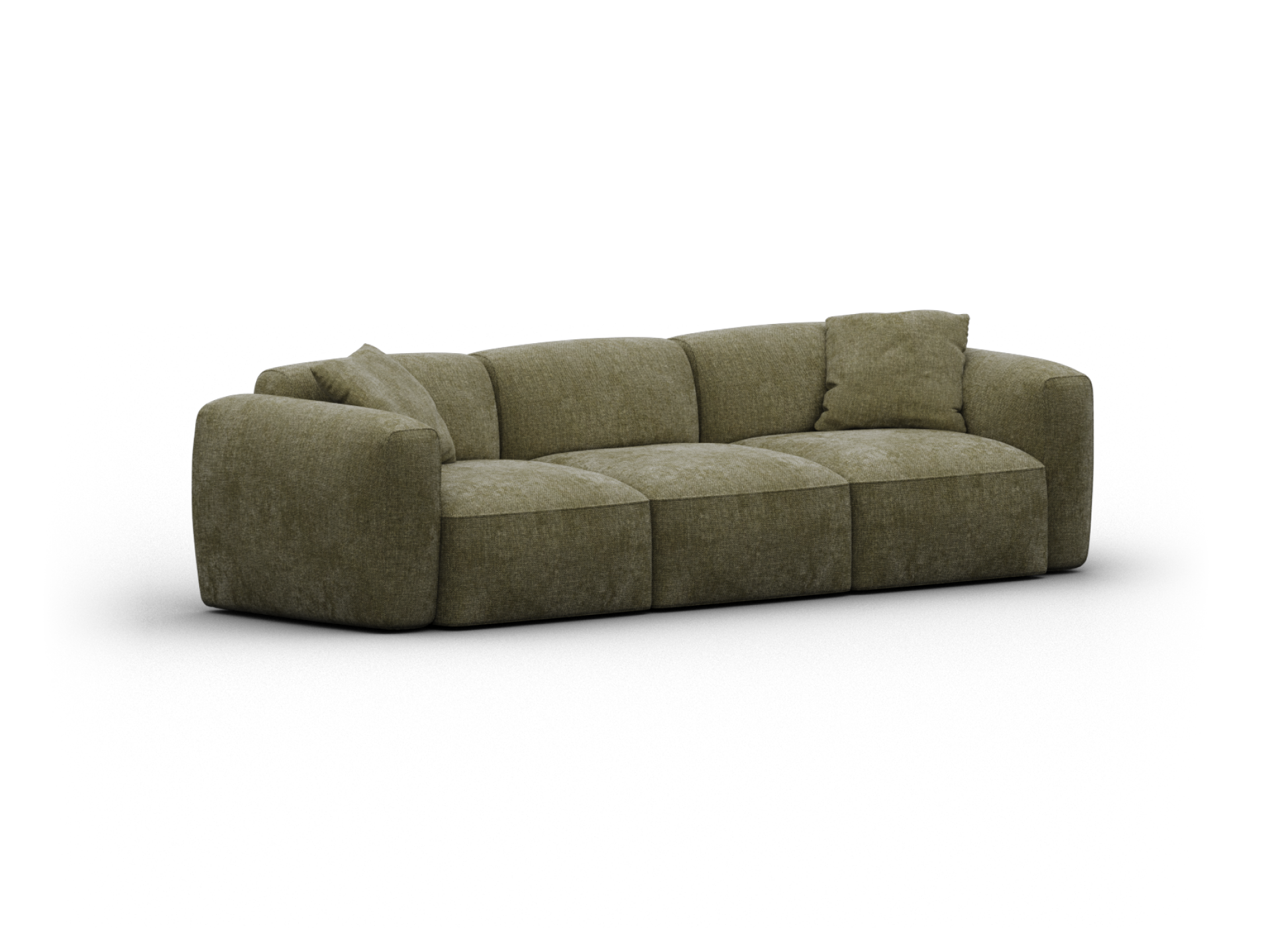 Torquay Modular Sofa - Regular / 3 Sections / Forest Dawn (Luxe)