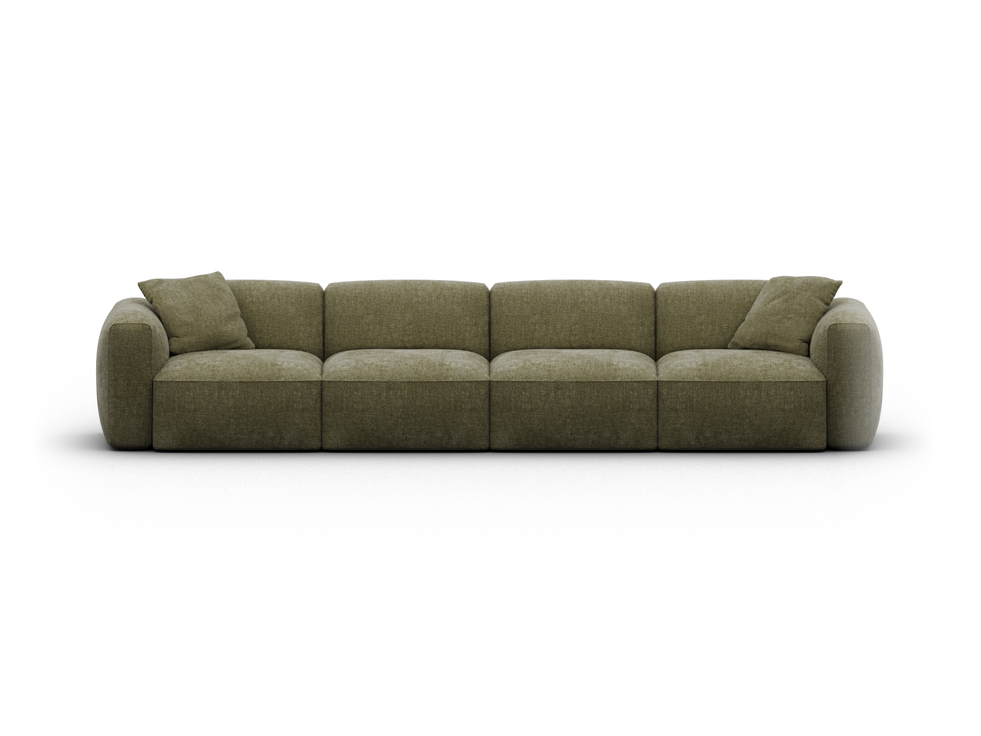 Torquay Modular Sofa - Regular / 4 Sections / Forest Dawn (Luxe)