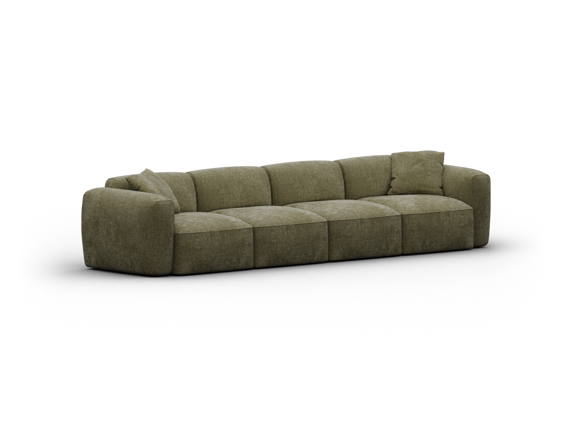 Torquay Modular Sofa - Regular / 4 Sections / Forest Dawn (Luxe)