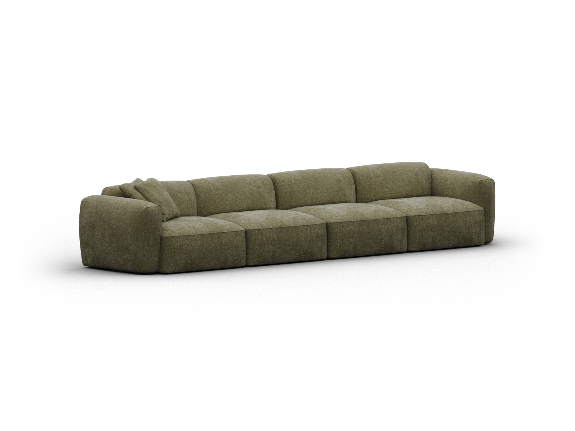 Torquay Modular Sofa - Extra Wide / 4 Sections / Forest Dawn (Luxe)