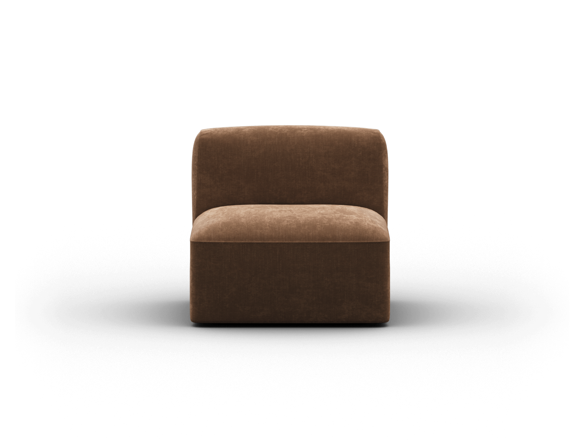 Torquay Modular Sofa Section - Regular / Seat / Midnight Mocha