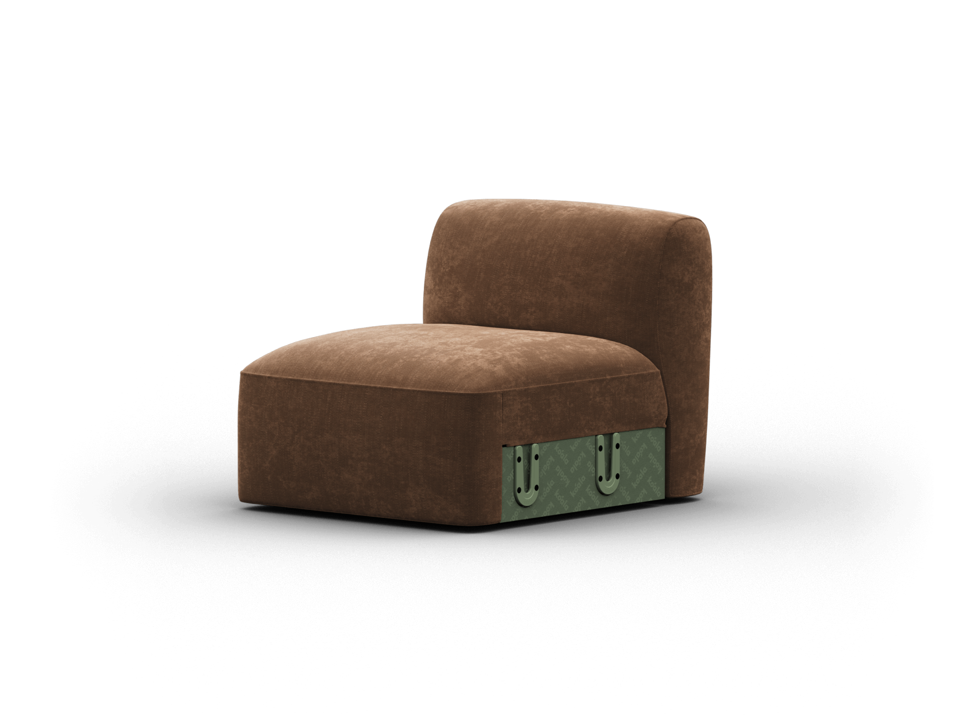 Torquay Modular Sofa Section - Regular / Seat / Midnight Mocha