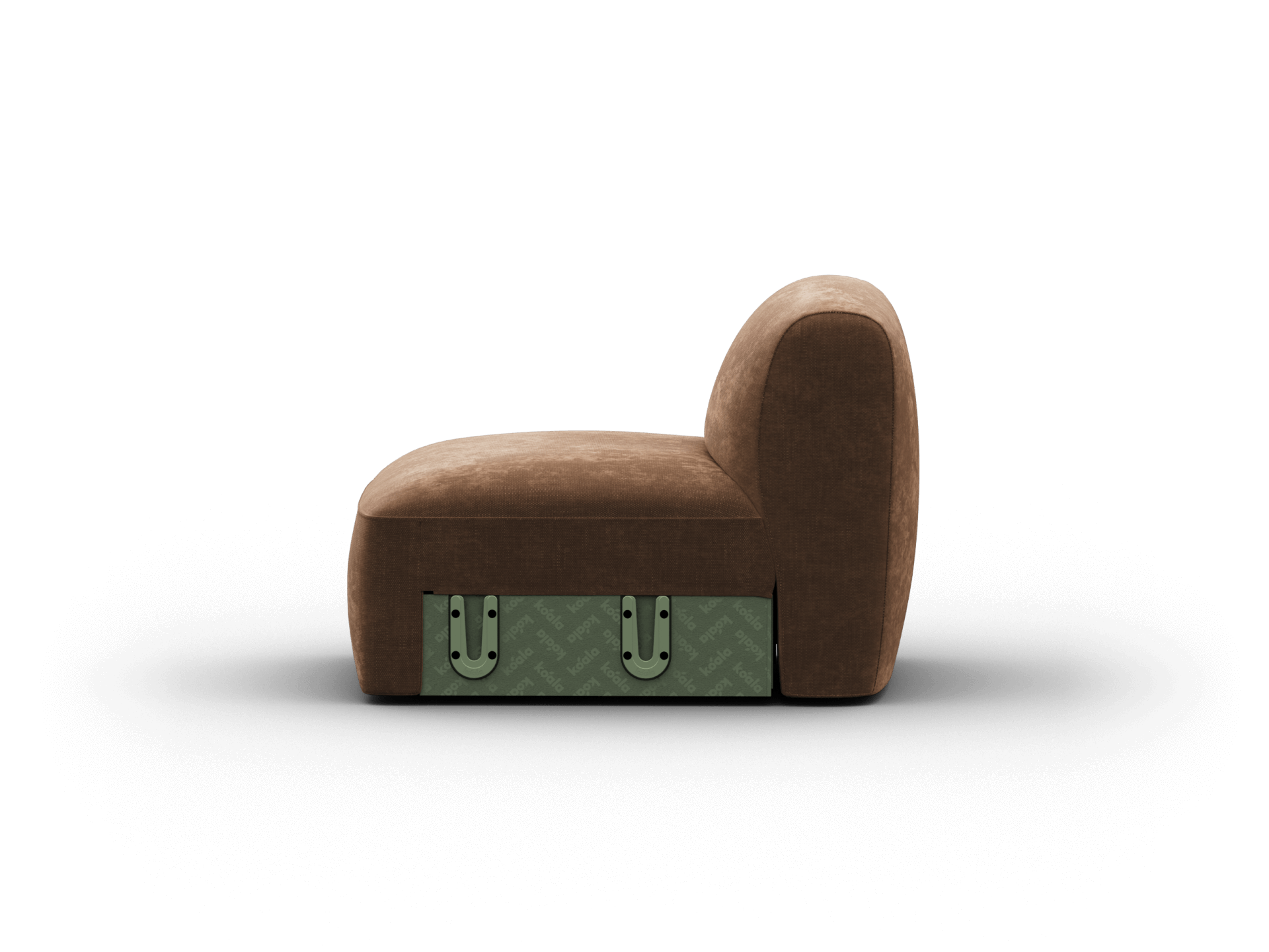 Torquay Modular Sofa Section - Regular / Seat / Midnight Mocha