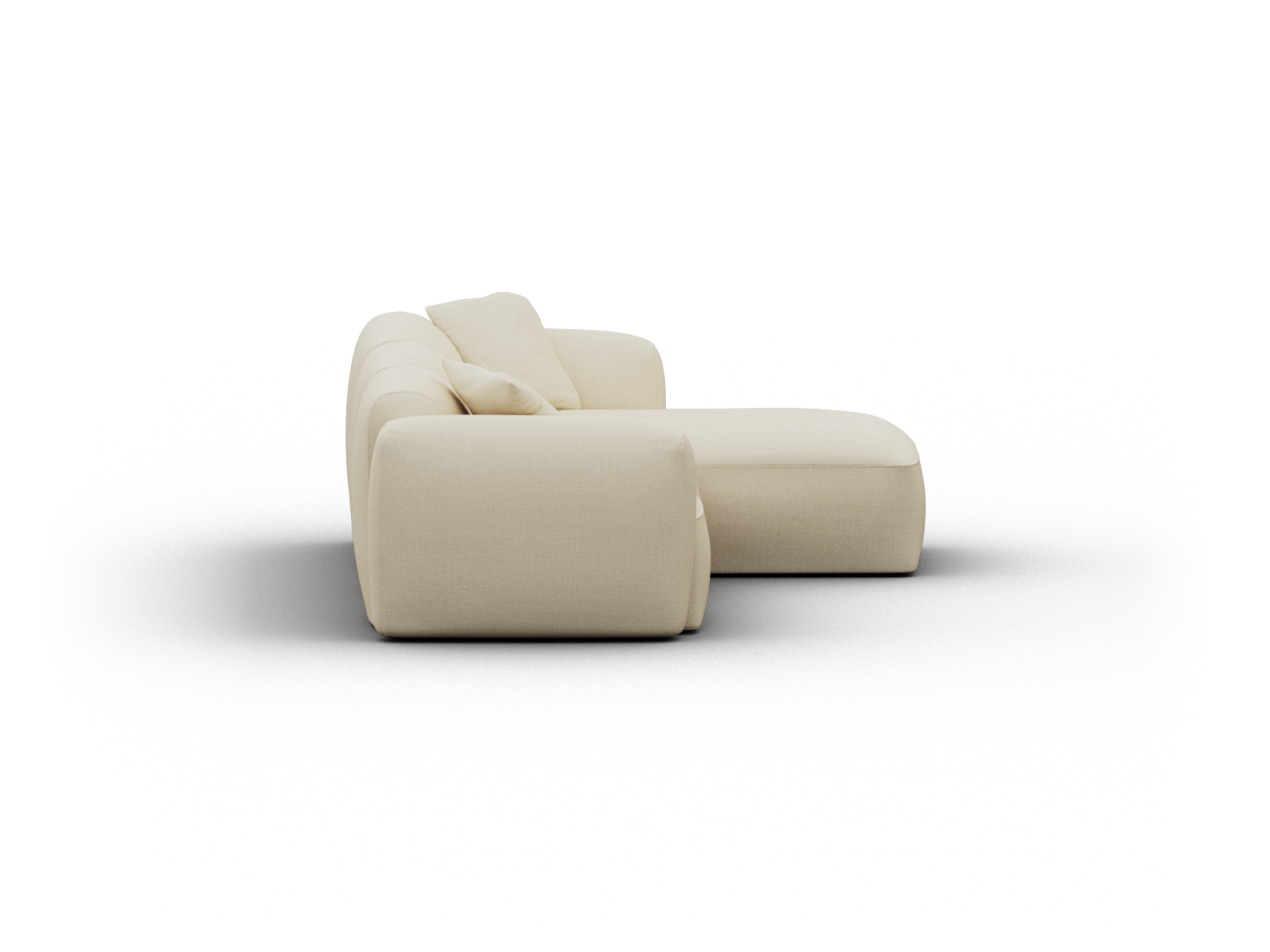 Torquay Modular Sofa - Regular / 3 Sections / Pearl Moon