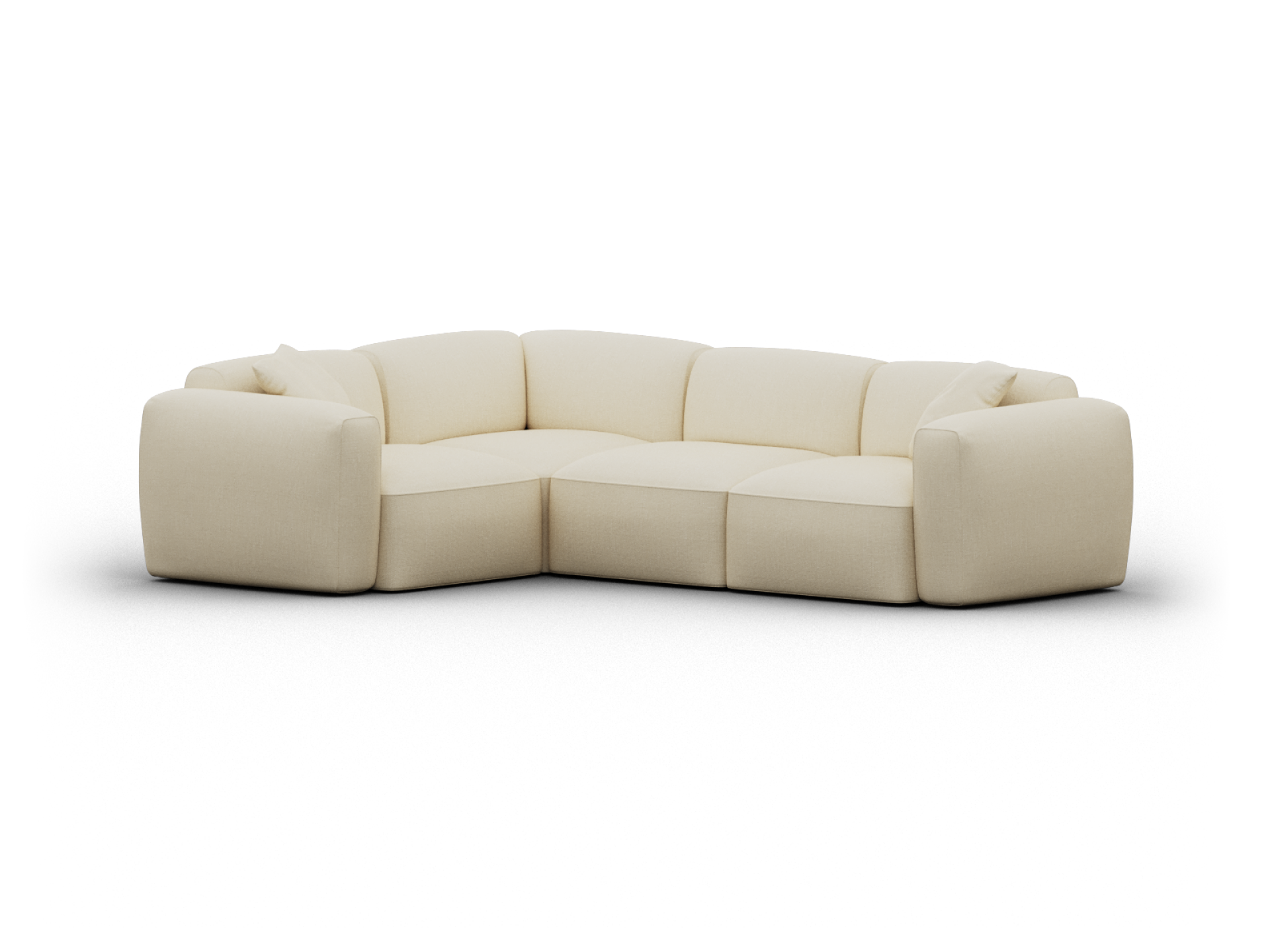 Torquay Modular Sofa - Regular / 4 Sections / Pearl Moon