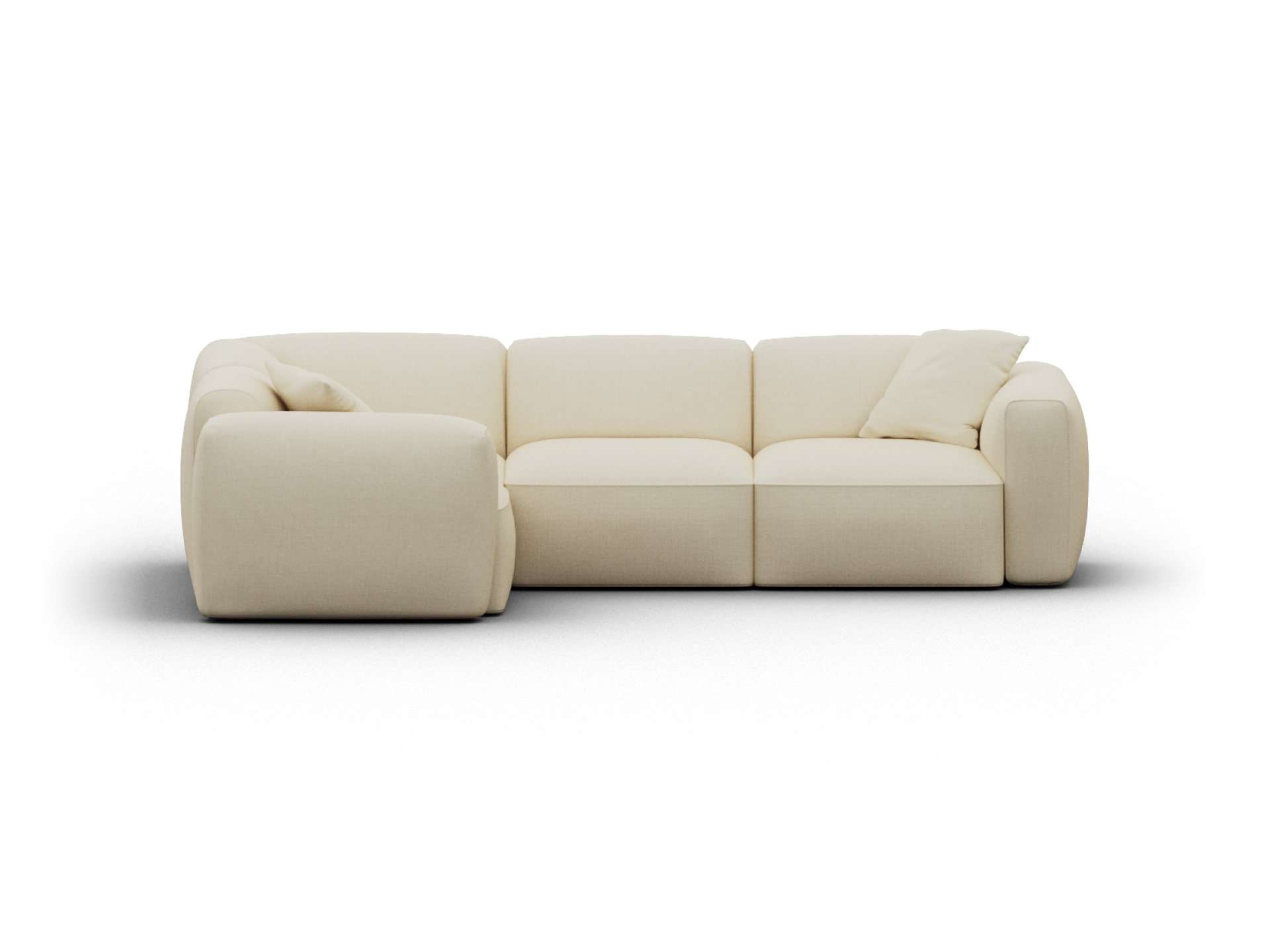 Torquay Modular Sofa - Regular / 4 Sections / Pearl Moon