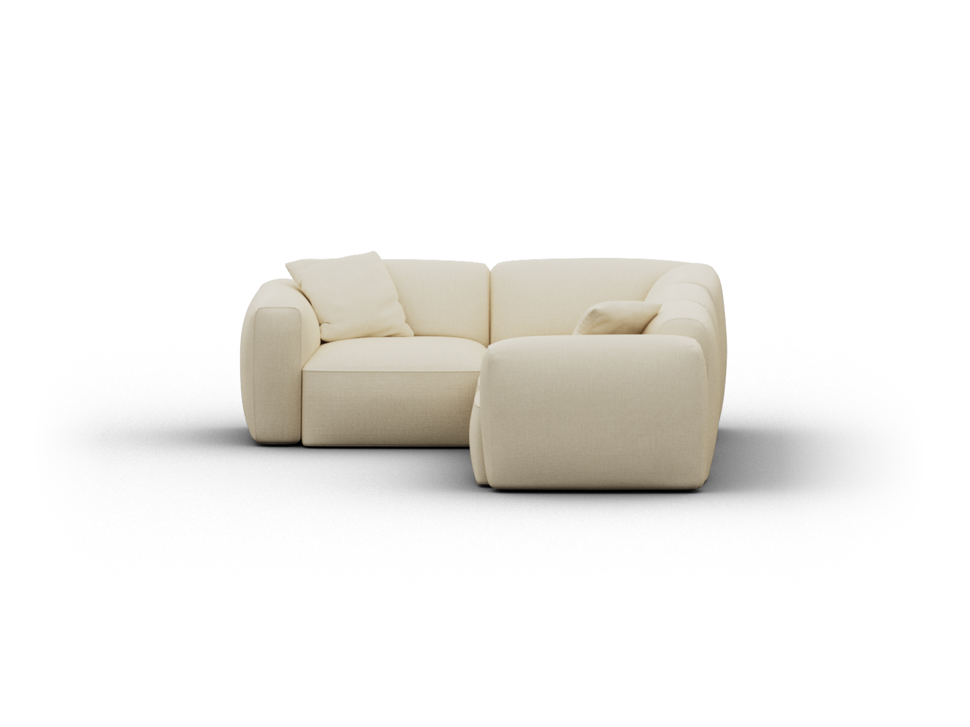Torquay Modular Sofa - Regular / 4 Sections / Pearl Moon