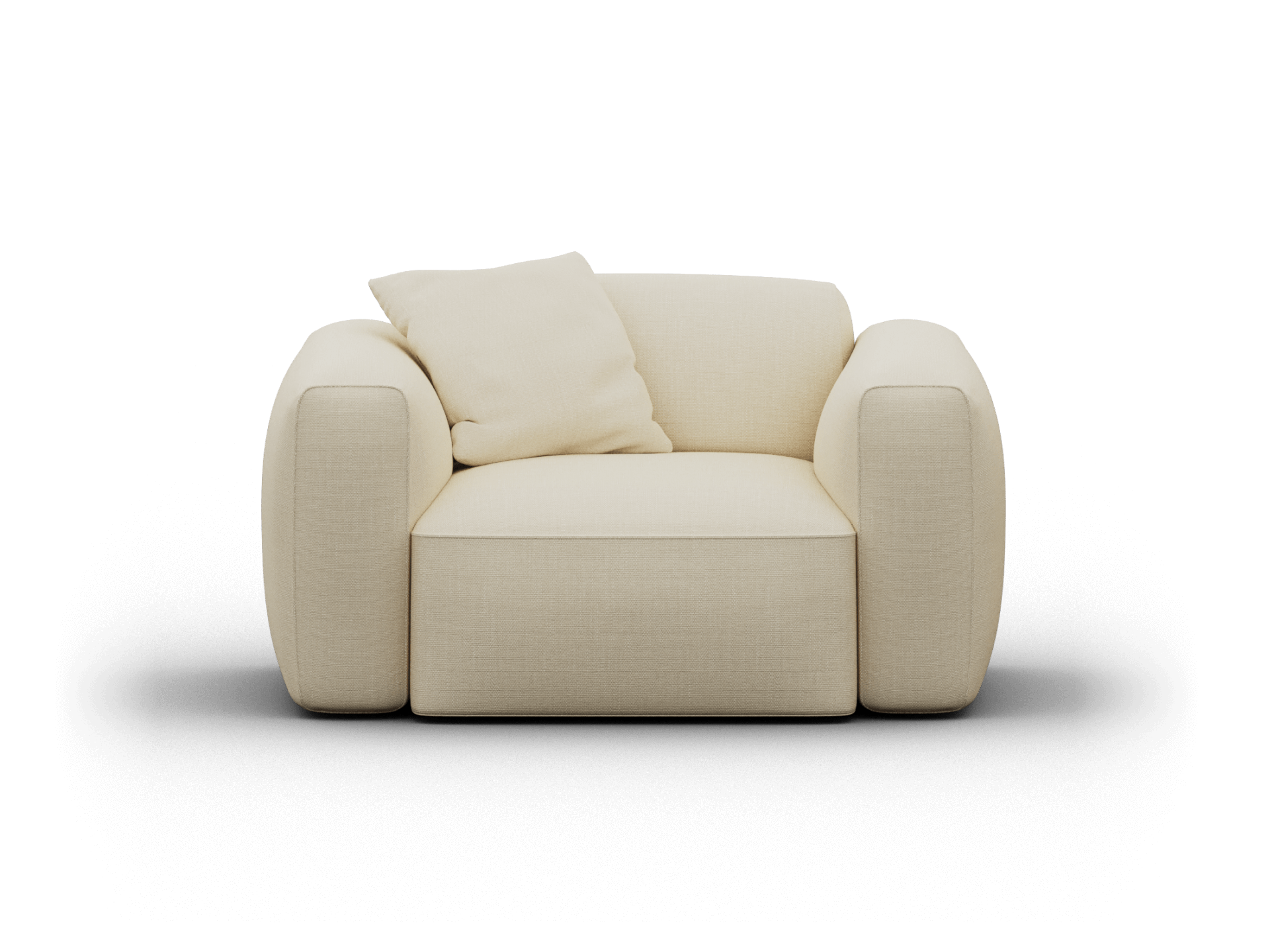 Torquay Modular Armchair - Regular / Pearl Moon