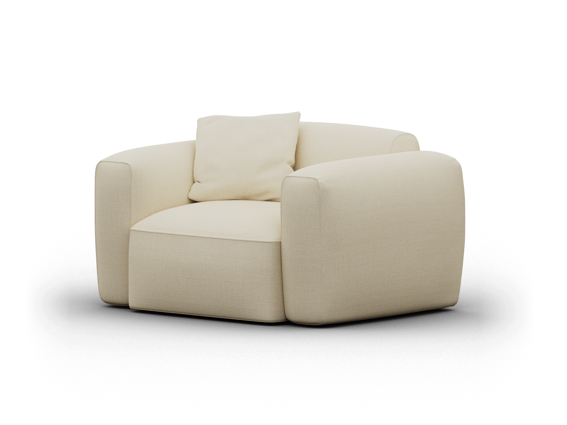 Torquay Modular Armchair - Regular / Pearl Moon