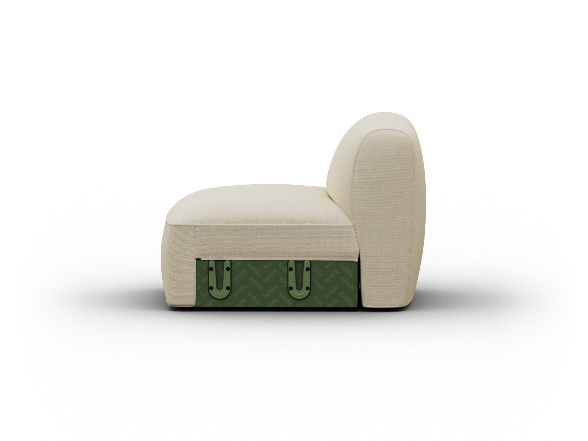 Torquay Modular Sofa Section - Regular / Seat / Pearl Moon