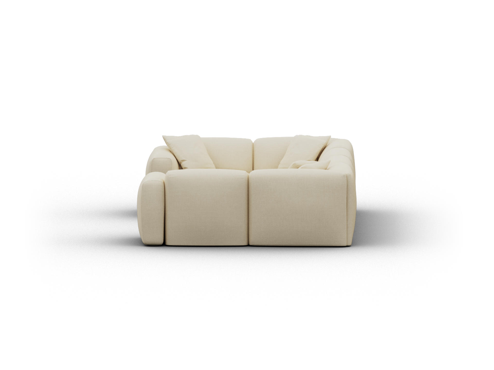 Torquay Modular Sofa - Regular / 6 Sections / Pearl Moon