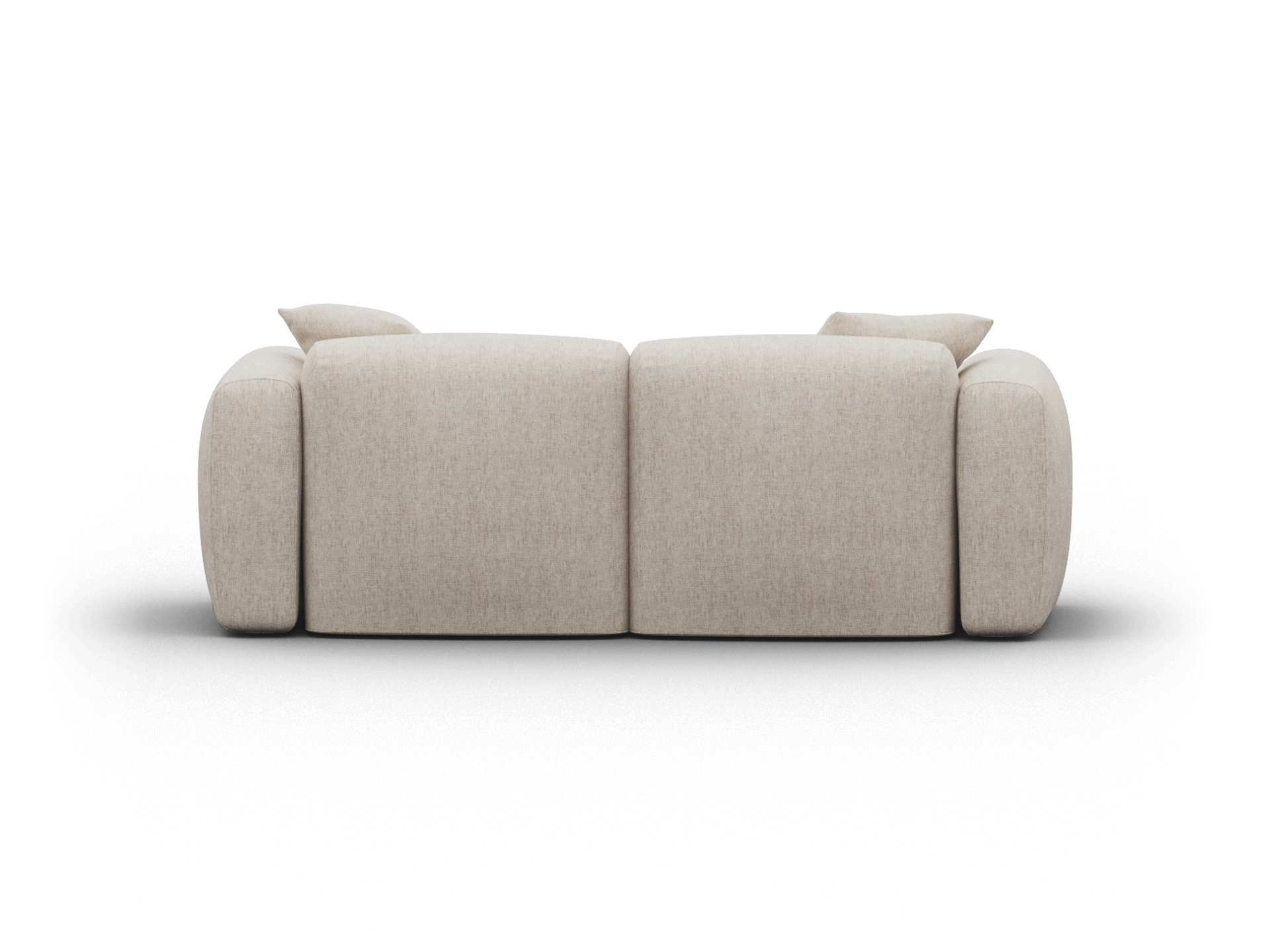Torquay Modular Sofa - Regular / 2 Sections / Silver Sand (Luxe)