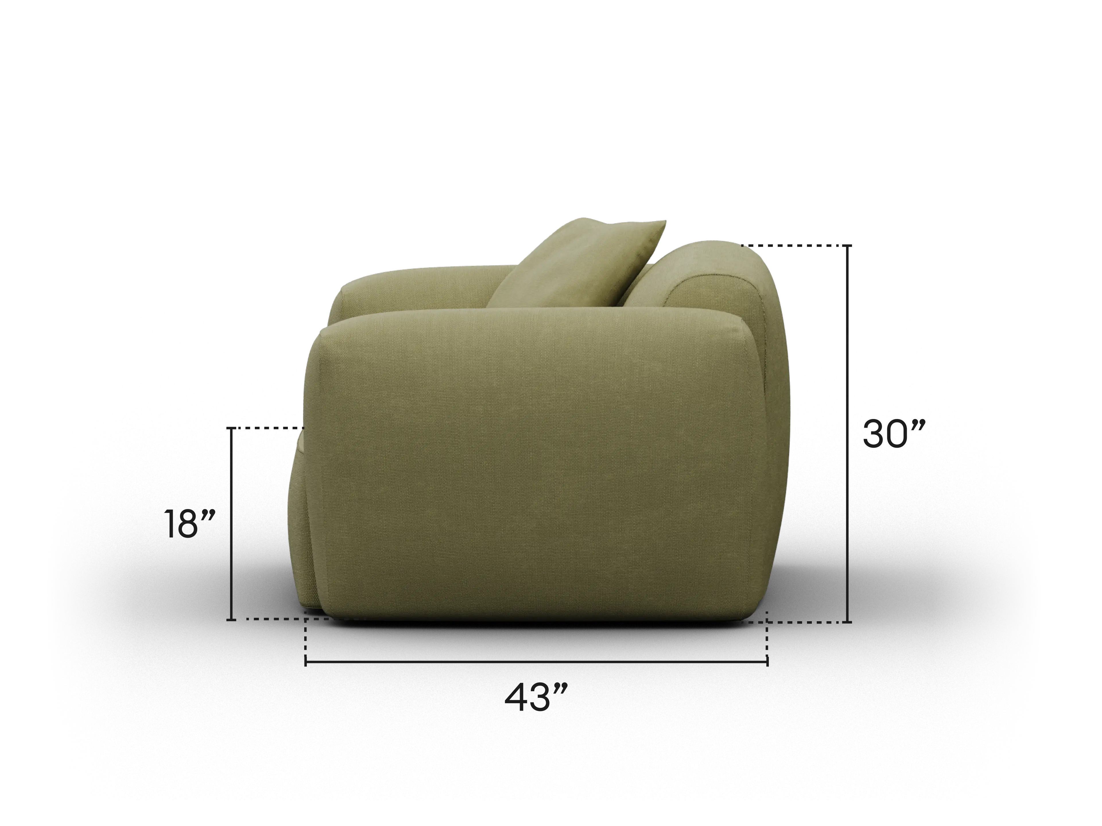 Torquay Modular Armchair - Regular / Australia 01 (Pantone)