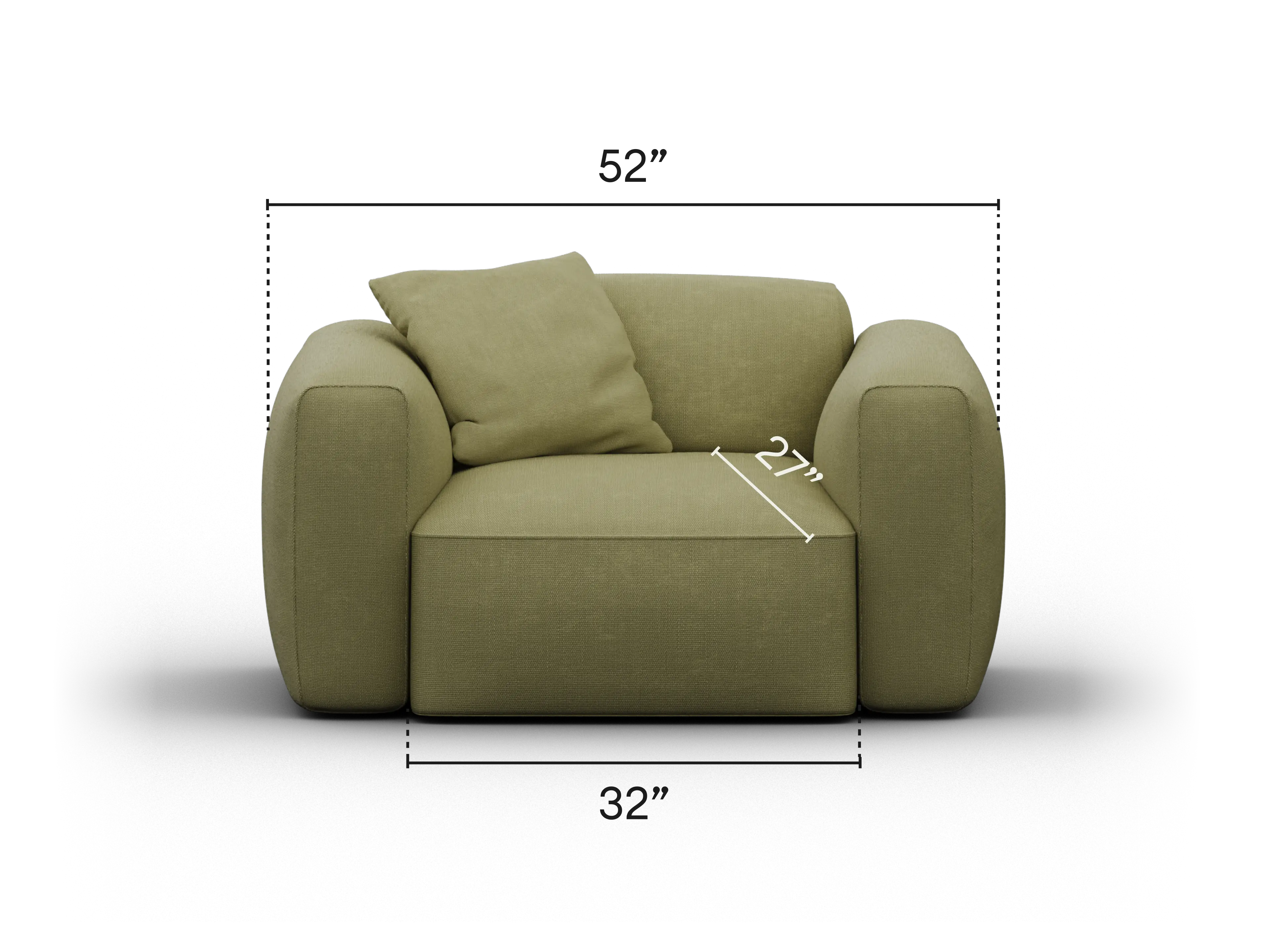 Torquay Modular Armchair - Regular / Australia 01 (Pantone)