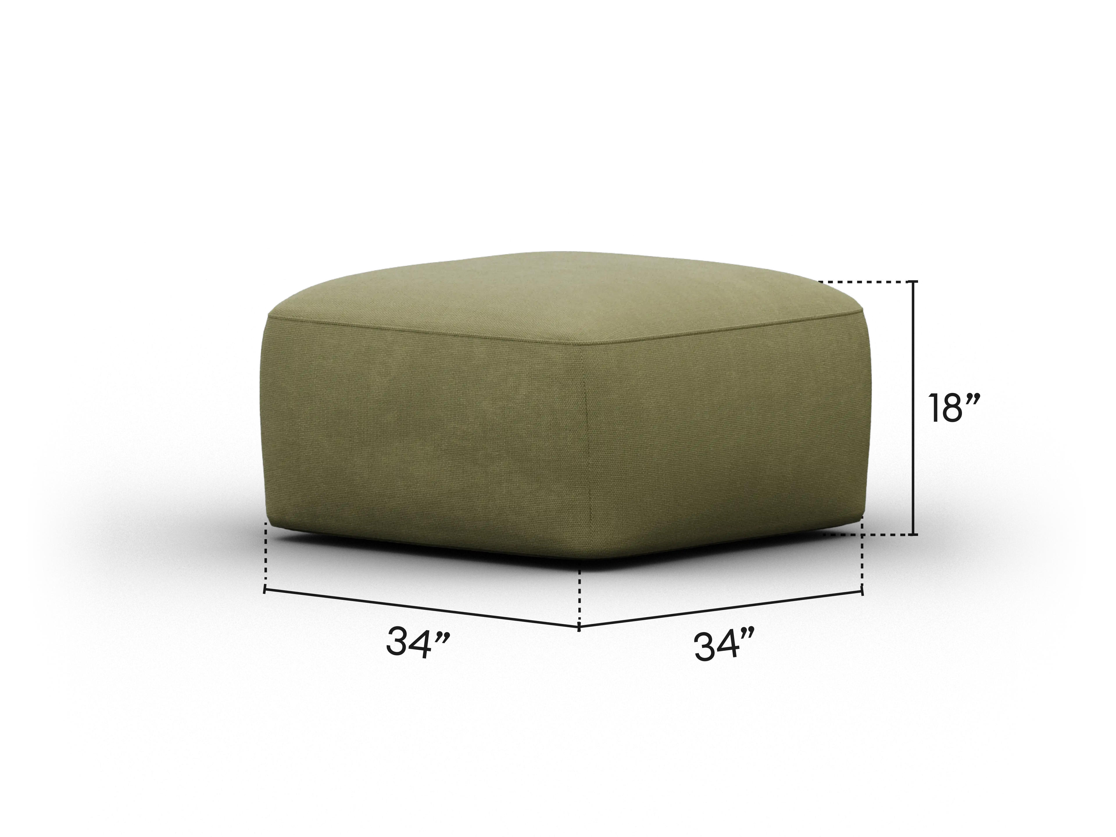 Torquay Modular Sofa Ottoman - Regular / Australia 01 (Pantone)