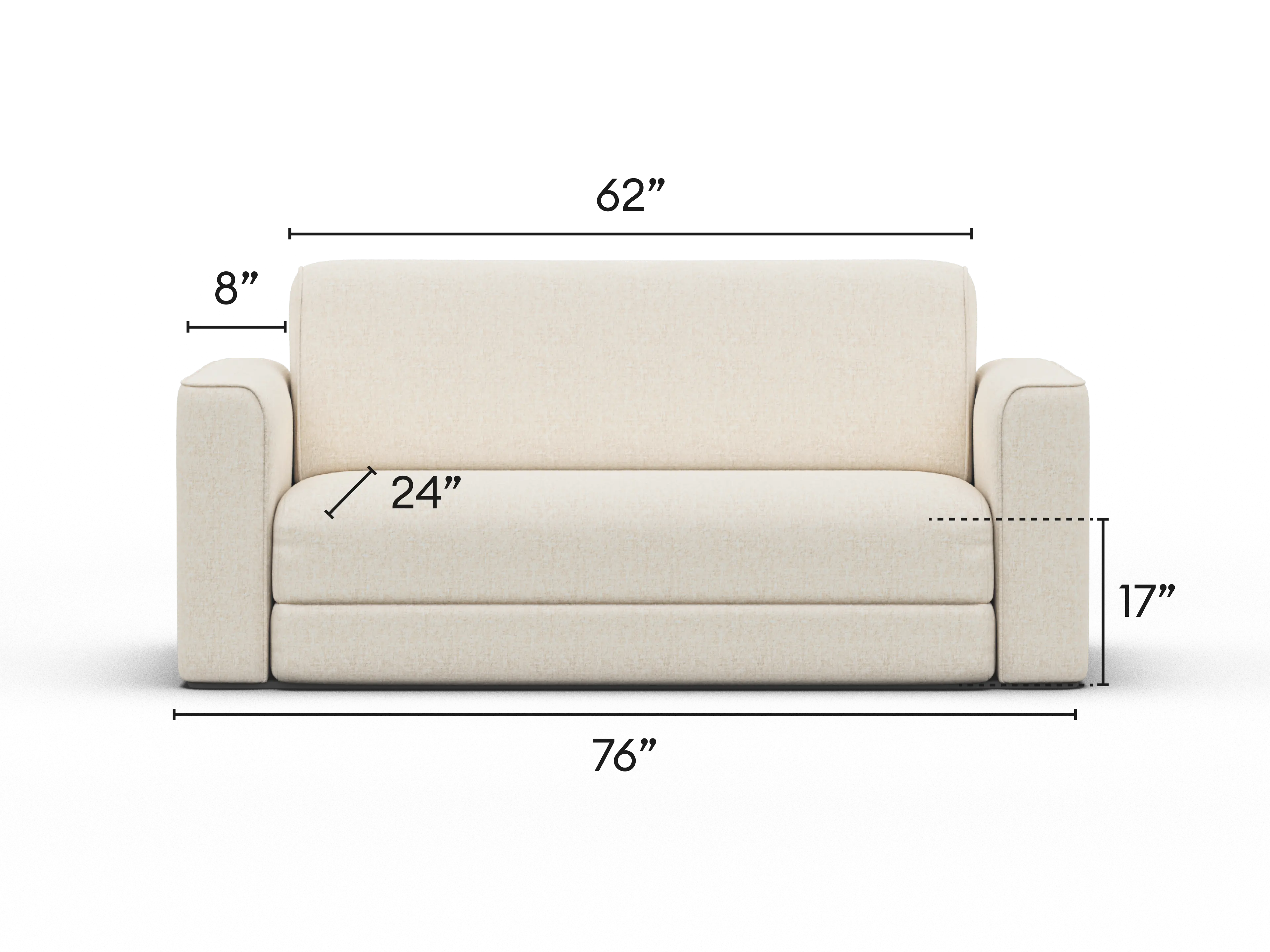 OG Sofa Bed - Queen / Vanilla