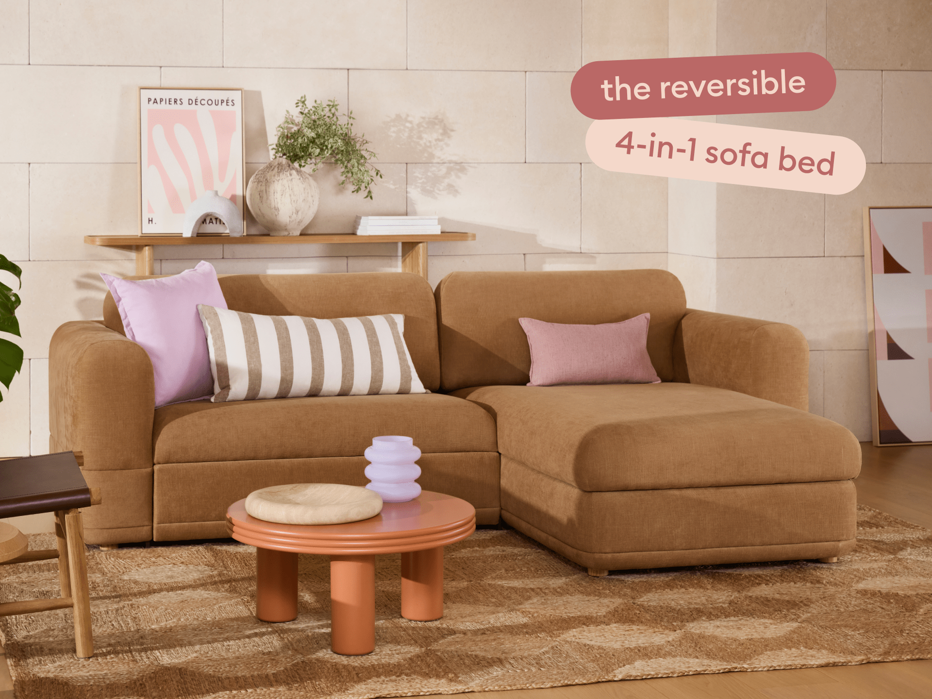 Wanda Sofa Bed - 99" Queen / Bronzed Aussie