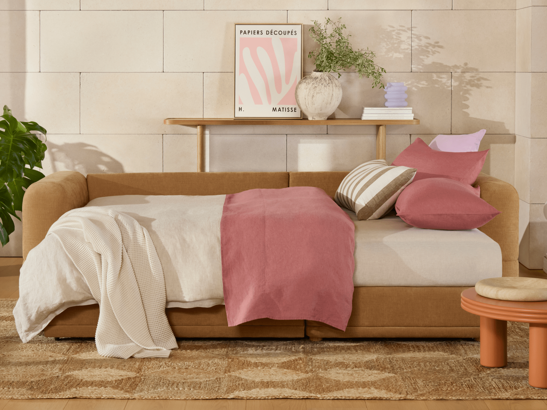 Wanda Sofa Bed - 99" Queen / Bronzed Aussie