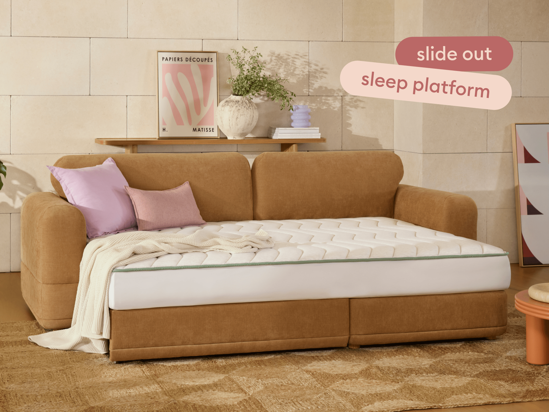 Wanda Sofa Bed - 99" Queen / Bronzed Aussie