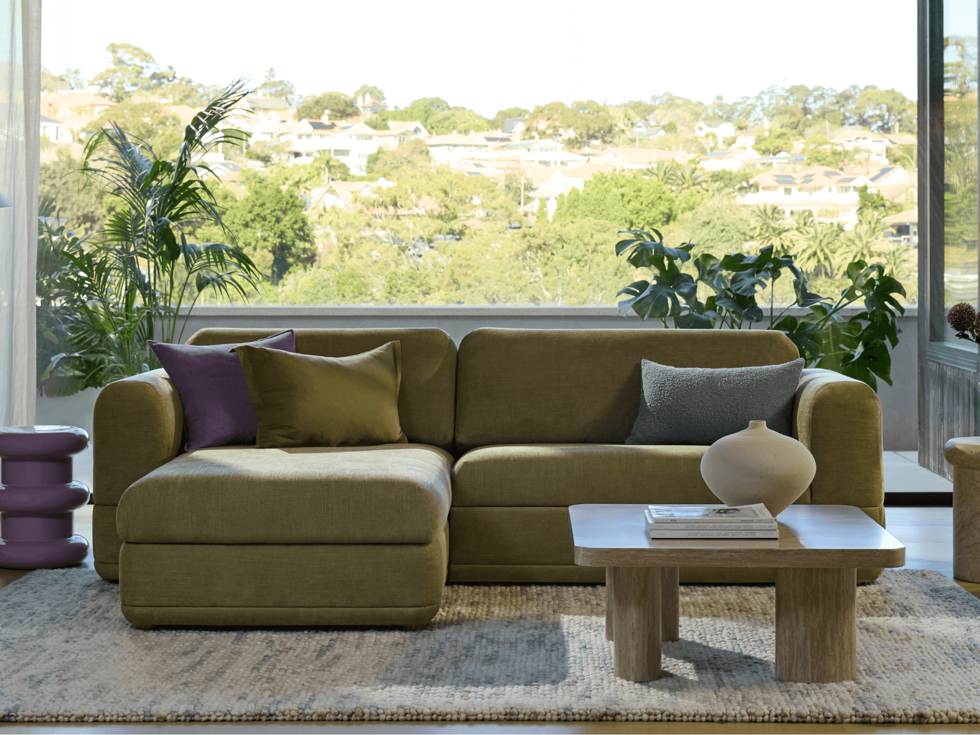 Wanda Sofa Bed - 99" Queen / Olive Butter