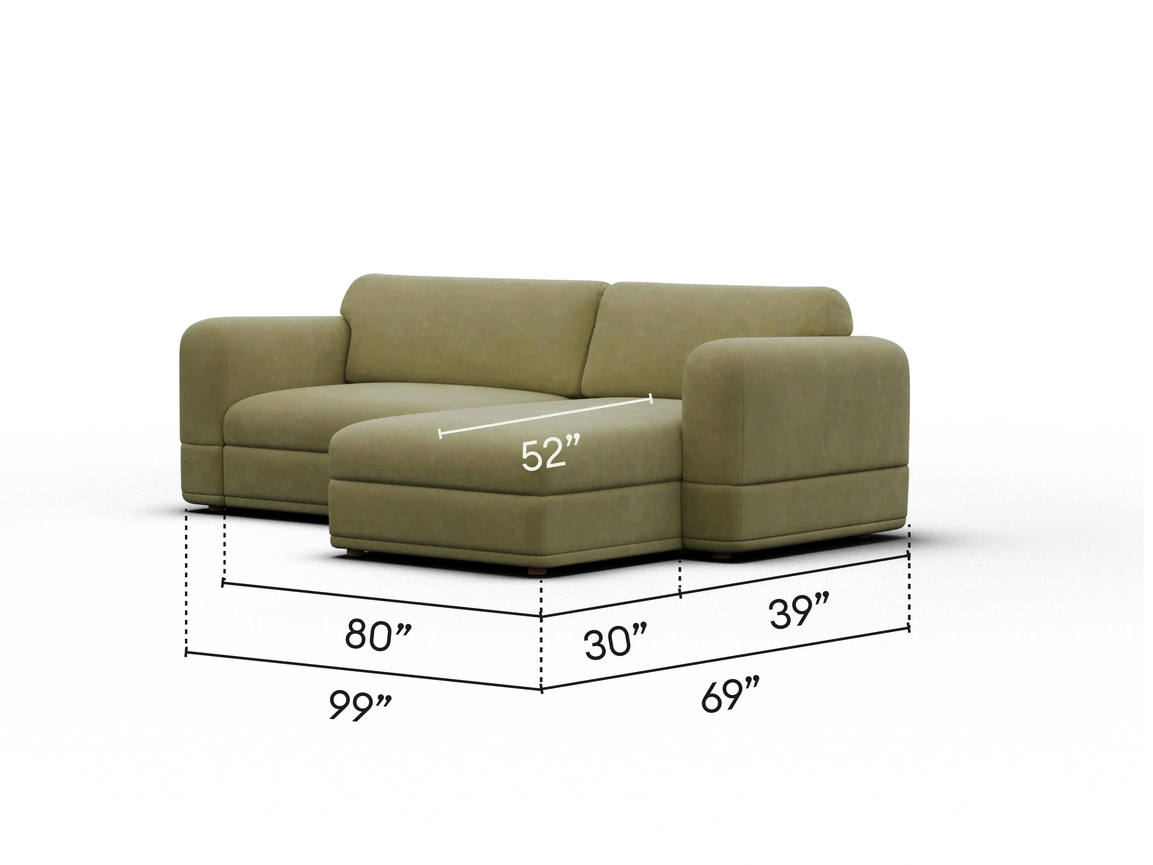 Wanda Sofa Bed - 99" Queen / Australia 01 (Pantone)