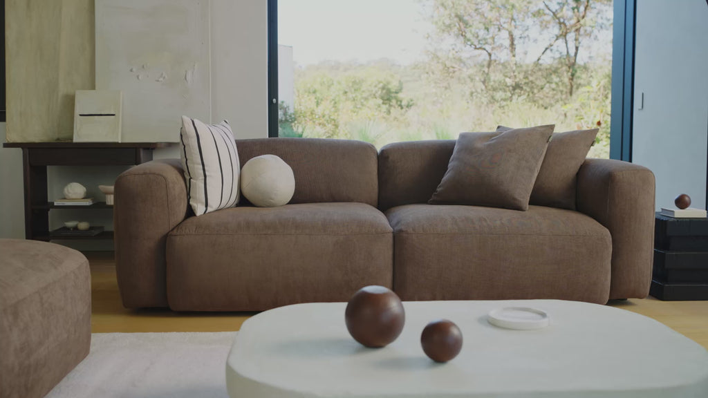 Torquay Modular Sofa with deep seats in a modern living room