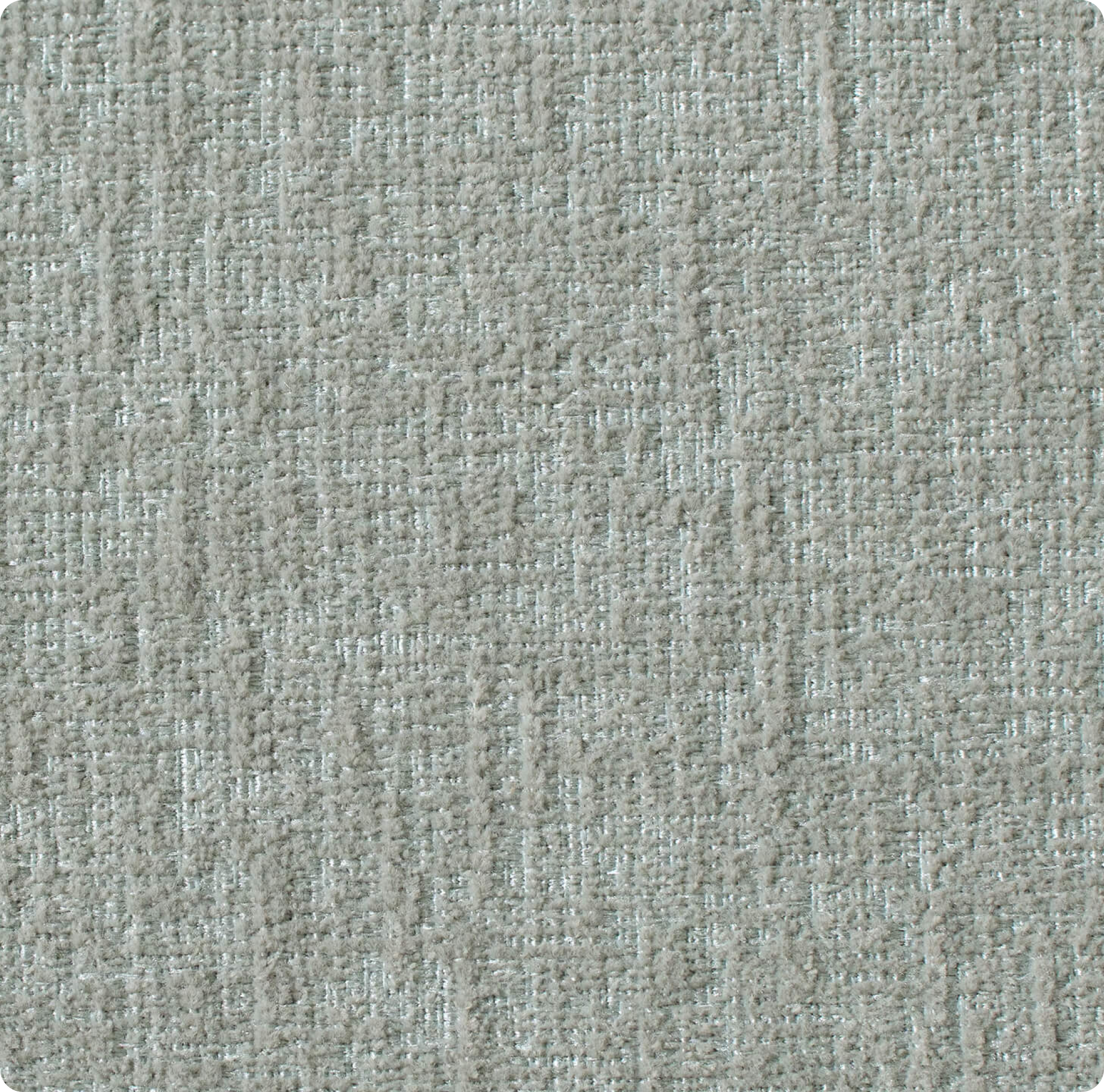 Light grey textured fabric with subtle blue undertones, featuring a woven pattern that adds depth and dimension.